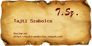 Tajti Szabolcs névjegykártya